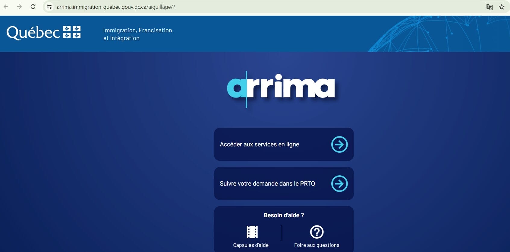 Arrima là hệ thống quản lý hồ sơ nhập cư diện lao động tay nghề của tỉnh bang Quebec, hoạt động tương tự hệ thống Express Entry của Liên bang