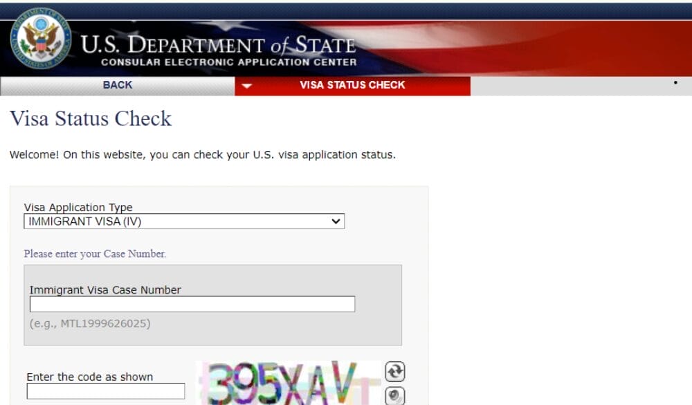 Truy cập website CEAC là cách phổ biến để kiểm tra hồ sơ định cư Mỹ online