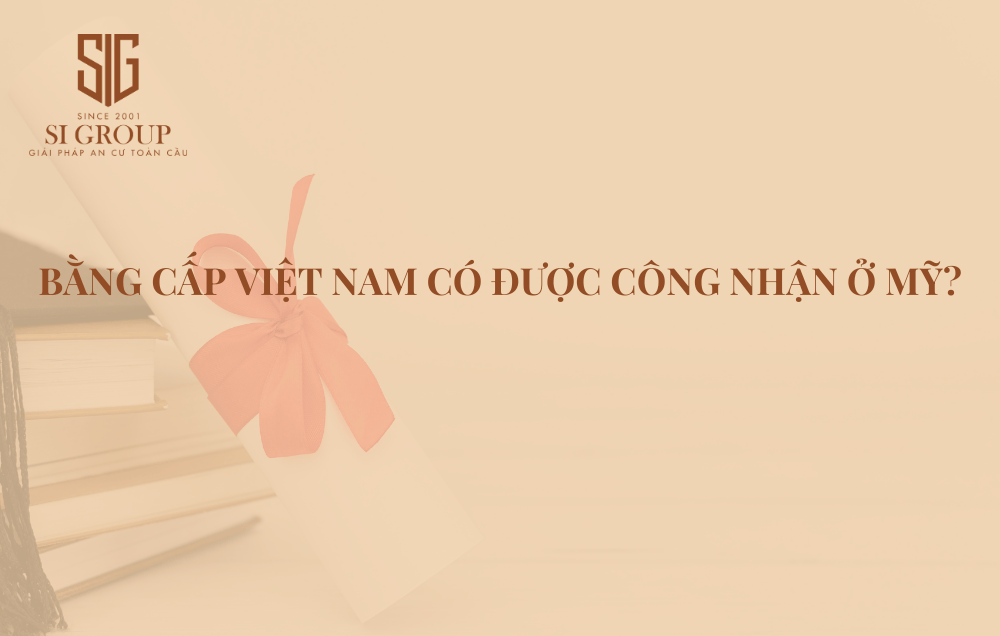 Hầu hết bằng cấp Việt Nam không được Mỹ công nhận, trừ khi có sự liên kết giữa các cơ sở đào tạo