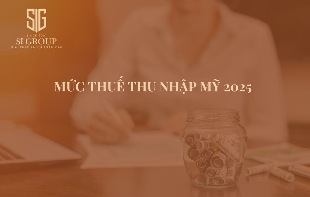 Thông tin mức thuế thu nhập Mỹ 2025