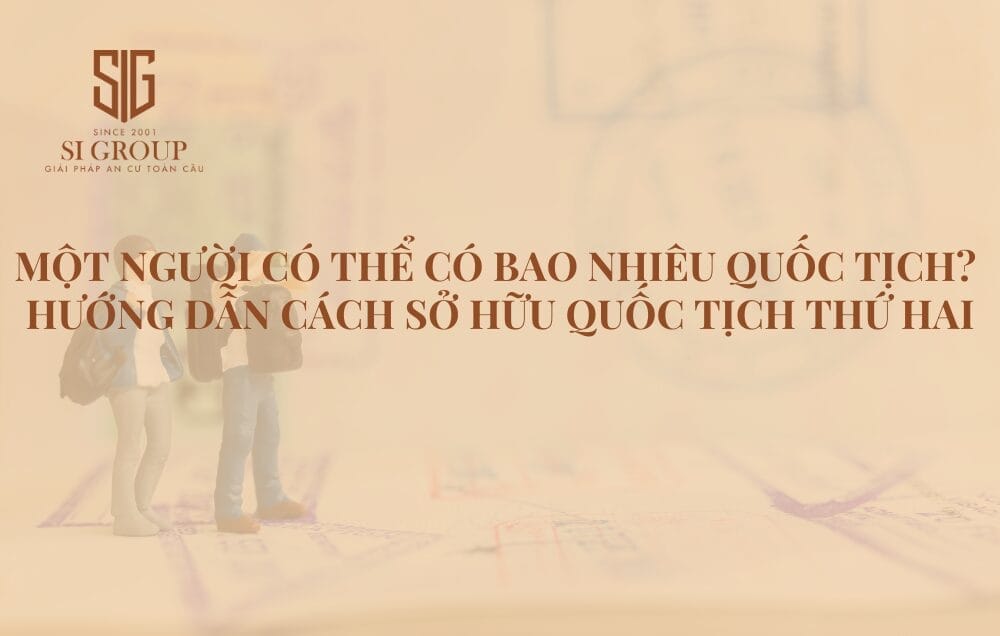 Một người có thể sở hữu song tịch hoặc đa tịch tùy theo quy định của quốc gia cấp quốc tịch